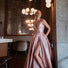 Tina Holly | BB209 Plunging Neckline With Classic Belt Mikado Ball Gown