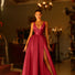 Tina Holly | BB209 Plunging Neckline With Classic Belt Mikado Ball Gown