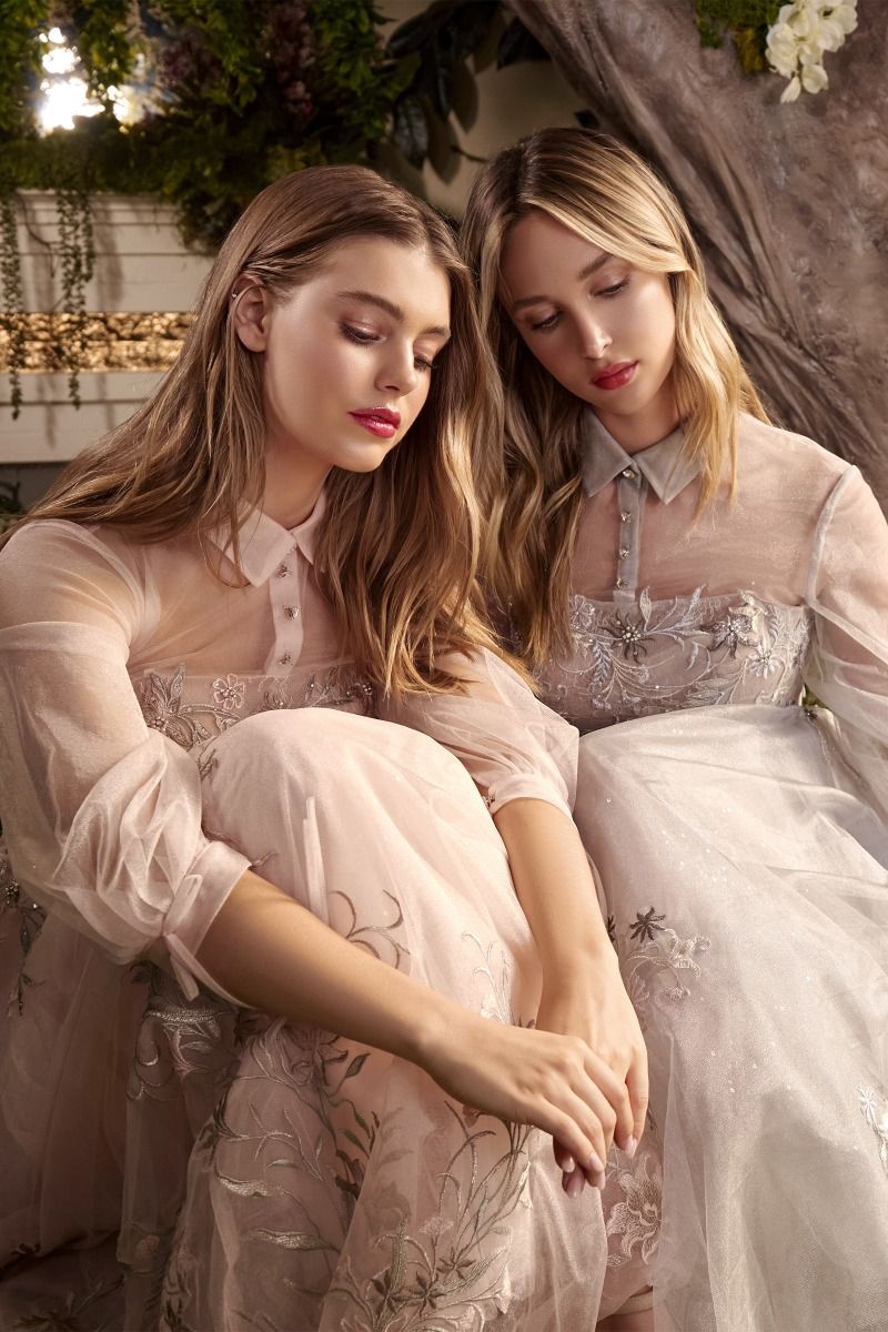 Andrea & Leo | Duchesa Long Sleeves Midi Dress (Made-To-Order)
