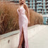HDD Esme Pink Sequin Laced back Maxi dress
