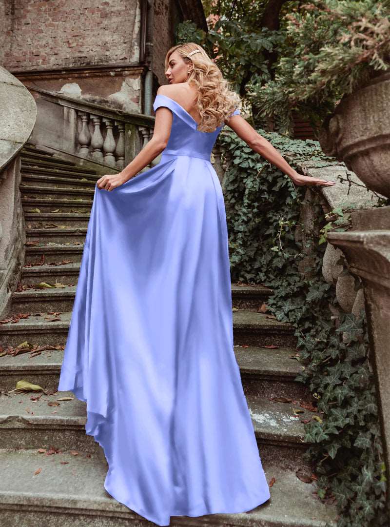 HDD Alexa Sweetheart Off-the-Shoulder Full-Length Dress