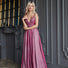 Tina Holly | TW079 Shiny Polyester Spaghetti Strap Full Length Dress (Made-To-Order)
